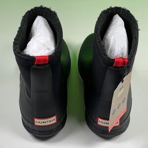 HUNTER MEN'S INSULATED ROLL TOP VEGAN SHEARLING BOOTS